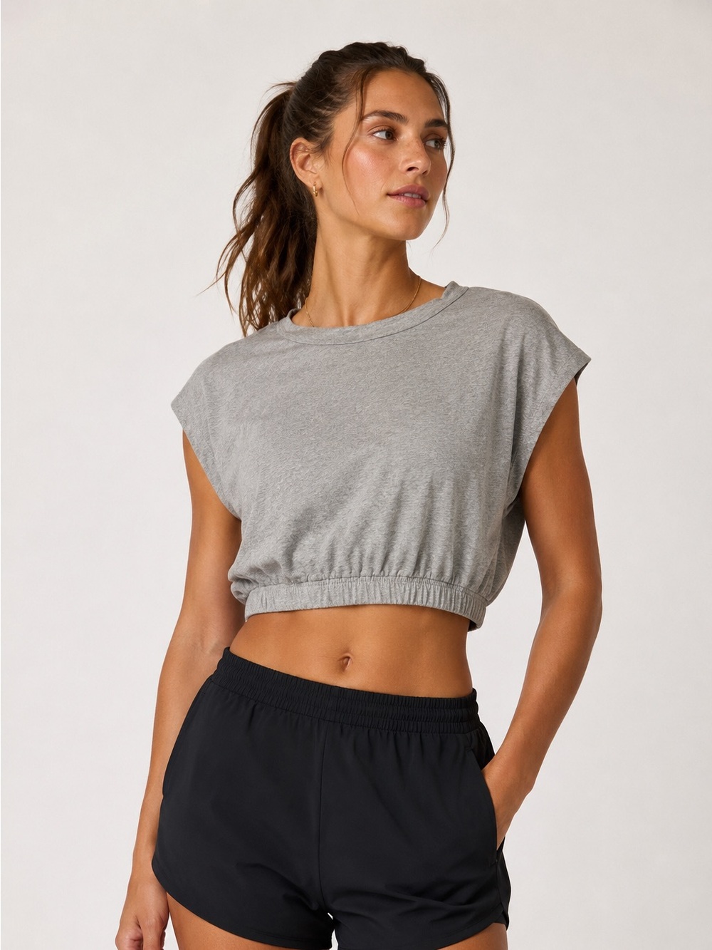 DSG Cropped Short Sleeve Crew Neck